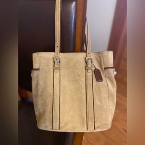 Coach 9784 Suede Bucket Shoulder Tote Bag Y2K